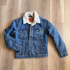 Levi's Blue Denim Jacket with Sherpa Lining